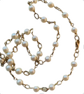 Unisex Pearls with Sterling Silver chain